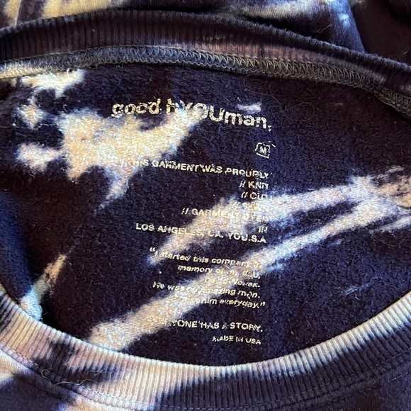 GOOD hYOUman tye dye sweatshirt, size M - Picture 5 of 8